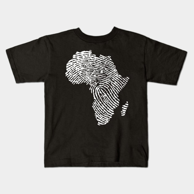 Black History Month Black Lives Matter African Roots Map Kids T-Shirt by BrightGift